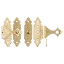 Ace Antique Brass Decorative Catch 0.9 in. 1.4 in. 2 pk