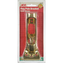 Ace 9 in. L Solid Brass Flag Pole Bracket Bright