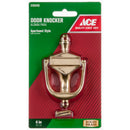 Ace 4 in. L Brass Door Knocker