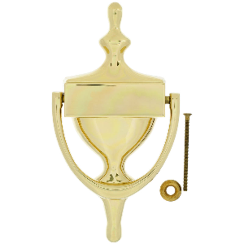 Ace 7 in. L Brass Door Knocker