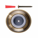 Ace 2-5/16 in. W Solid Brass w/Rubber Stop Antique Gold Wall Door Stop Mounts to door and wall