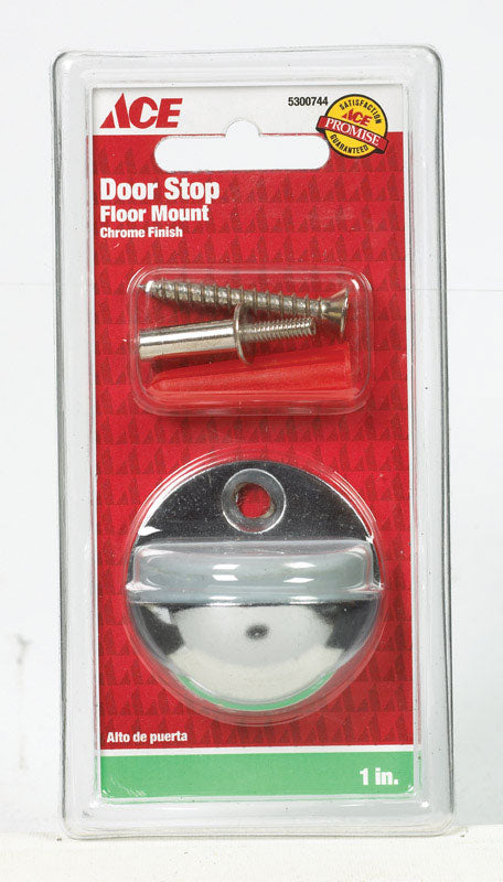 DOOR STOP FLOOR 1-1/8 CR