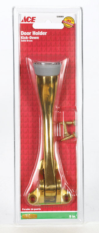 DOOR HOLD KICK DWN 5"BRS