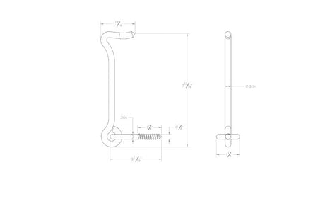 Ace 1 in. L Zinc Heavy Duty Gate Hook and Eye 1 pk