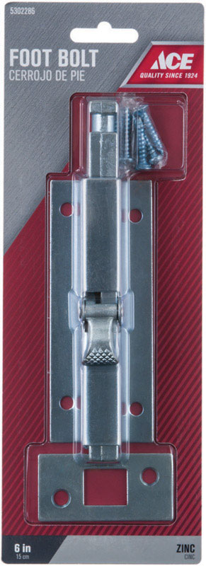 FOOT BOLT 6"ZN