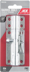 BARREL BOLT HD 4"ZN