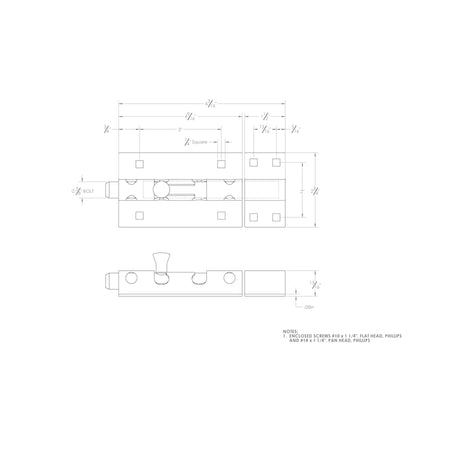Ace 5 in. L Zinc-Plated Steel Barrel Bolt 1 pk