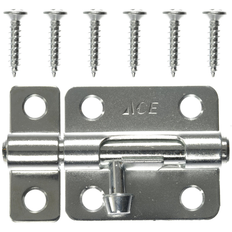 Ace 2.5 in. L Zinc-Plated Steel Barrel Bolt 1 pk