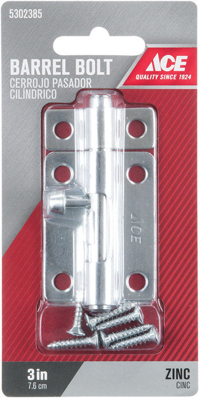 BARREL BOLT 3" ZN