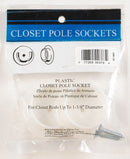 SOCKET POLE 1-3/8" WHITE
