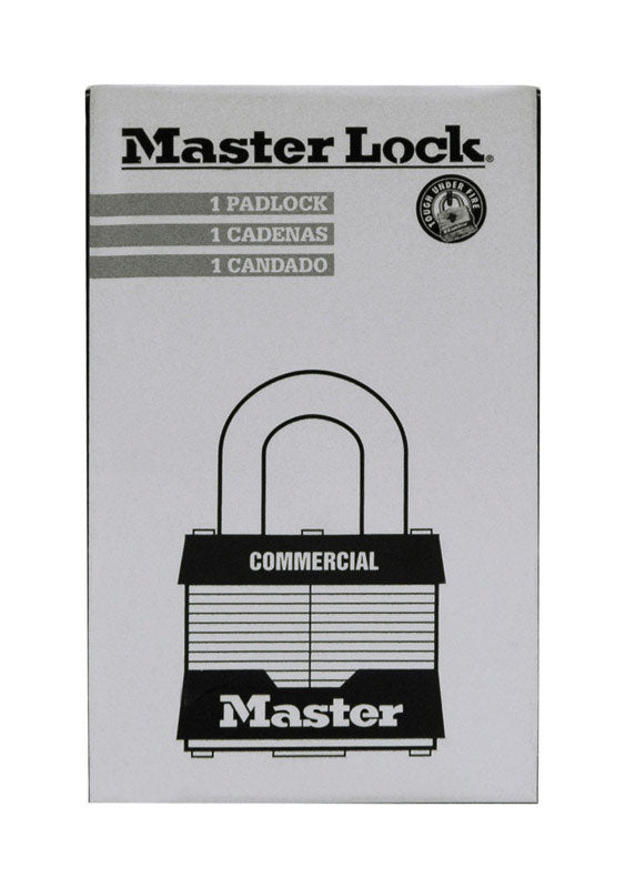 Master Lock 1-5/16 in. H X 1-5/8 in. W X 1-9/16 in. L Steel 4-Pin Cylinder Padlock Keyed Alike