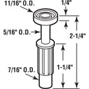 Prime-Line 11/16 in. D X 2.25 in. L Plastic/Steel Guide Roller 2 pk