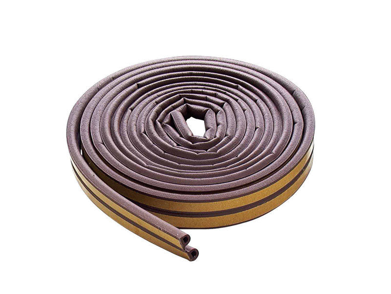 WEATHERSTRIP "D" 17' BRN