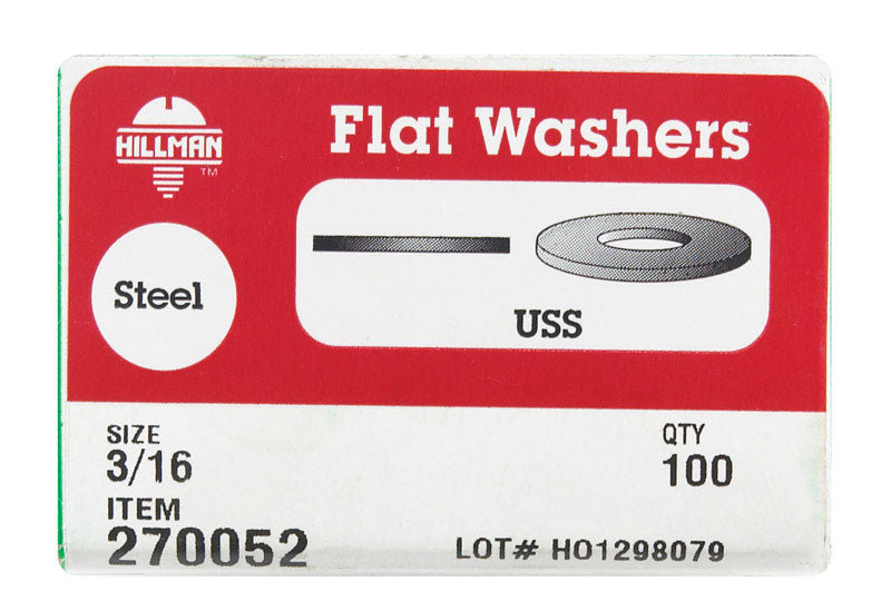 FLAT WASHER USS 3/16"