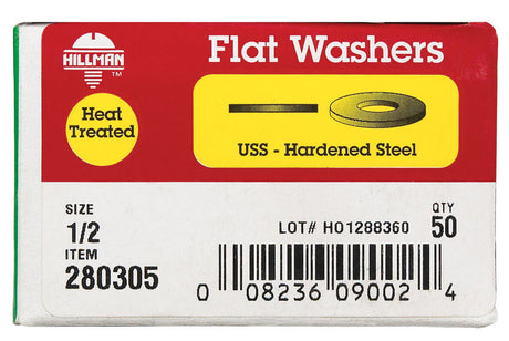 WASHER HT FLAT 1/2 BX50