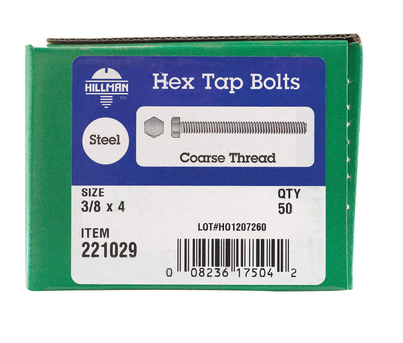 HEX TAP BOLT 3/8X4 BX50