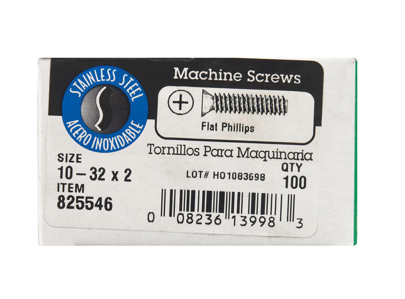 SCREW FH PH10-32X2 BX100