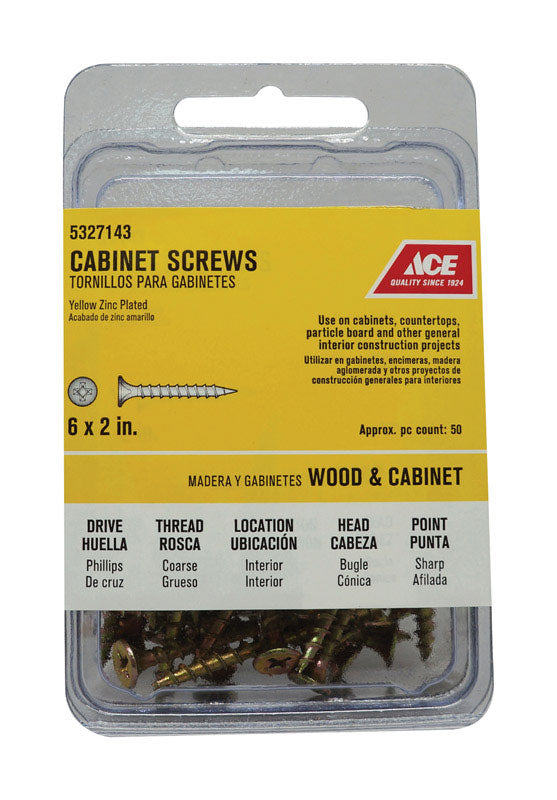 SCREW WD PH CS 6X2 50PC