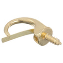 Ace Small Polished Brass Green Brass 1.9375 in. L Cup Hook 25 lb 3 pk