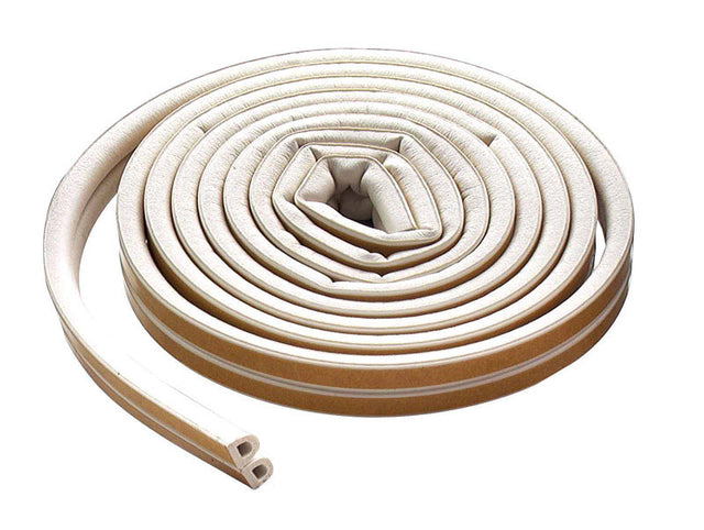 WEATHERSTRIP "D" 17' WHT