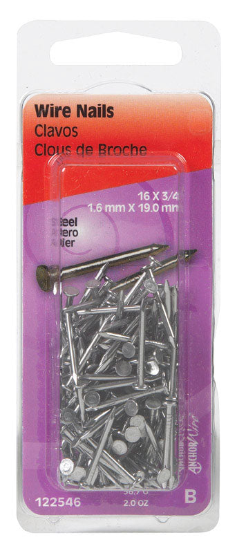 NAIL 3/4X16 STEEL 2OZ