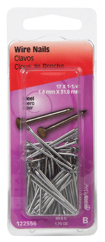 NAIL 1.25X17 STL 1.75OZ