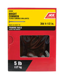 Ace 30D 4-1/2 in. Box Bright Steel Nail Flat Head 5 lb