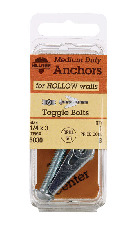 TOGGLE BOLT 1/4X3 CD1