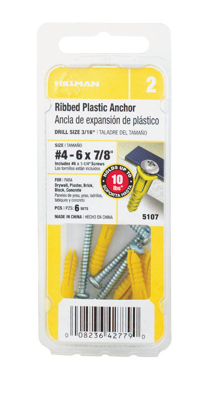 RIB ANCHOR 4-6 W/SC CD