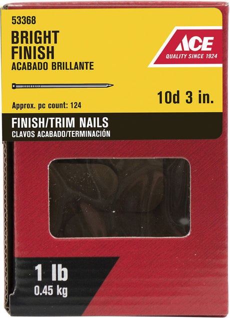 ACE FINISH NAIL10D 3" 1#