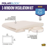 M-D Polar Block Clear Indoor Window Film Insulator Kit 42 in. W X 62 in. L