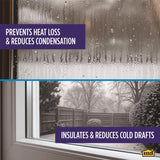 M-D Polar Block Clear Indoor Window Film Insulator Kit 42 in. W X 62 in. L