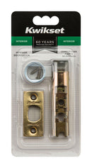 Kwikset Bright Brass Gold Steel Door Latch 1 pk