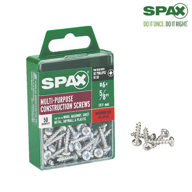 SCRW SPAX PH 6X5/8"BX50