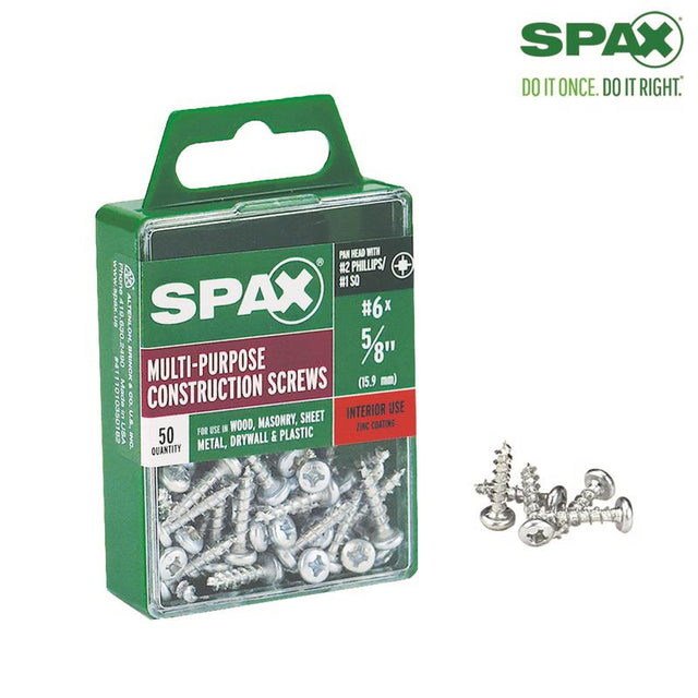 SCRW SPAX PH 6X5/8"BX50