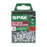 SPAX No. 8 X 3/4 in. L Phillips/Square Zinc-Plated Multi-Material Screw 35 pk