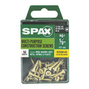 SPAX Multi-Material No. 6 Label X 5/8 in. L Unidrive Flat Head Construction Screws 50 pk