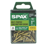 SPAX Multi-Material No. 6 Label X 1 in. L Unidrive Flat Head Construction Screws 40 pk