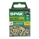SPAX Multi-Material No. 8 Label X 3/4 in. L Unidrive Flat Head Construction Screws 35 pk