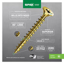 SPAX Multi-Material No. 8 Label X 1 in. L Unidrive Flat Head Construction Screws 30 pk
