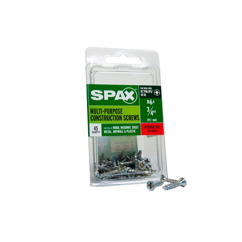 SCRW SPAX FH6X3/4ZN BX45