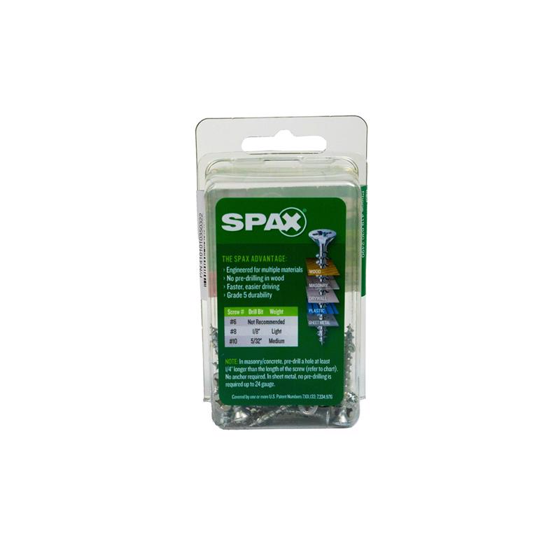 SPAX Multi-Material No. 6 Label X 1-1/4 in. L Unidrive Flat Head Construction Screws 35 pk