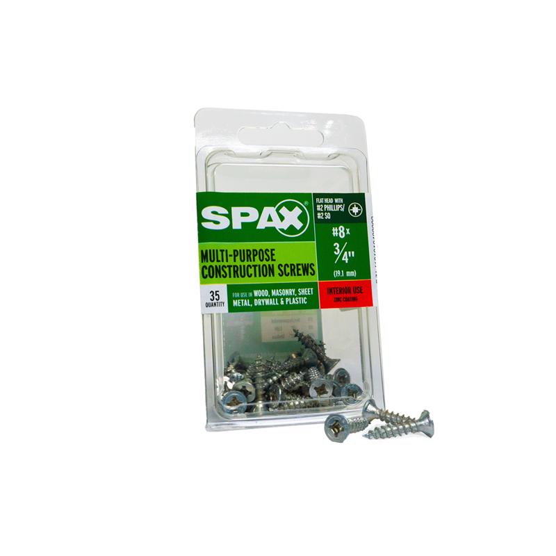 SCRW SPAX FH8X3/4ZN BX35