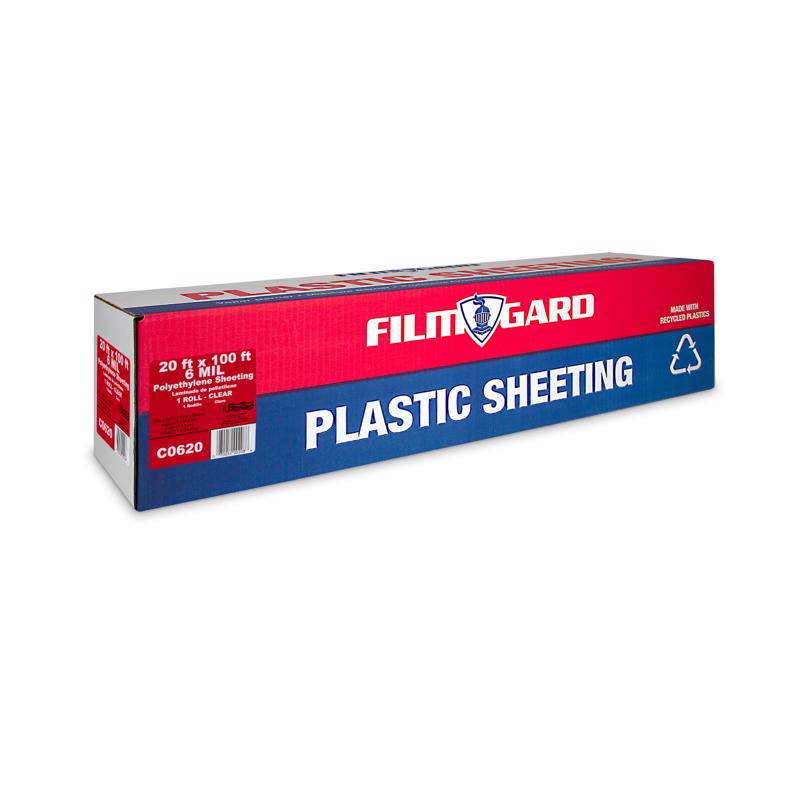 Film-Gard Plastic Sheeting 6 mil X 20 ft. W X 100 ft. L Polyethylene Clear 1 pk