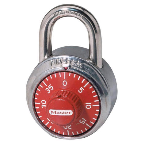 PADLOCK COMB RED DIAL
