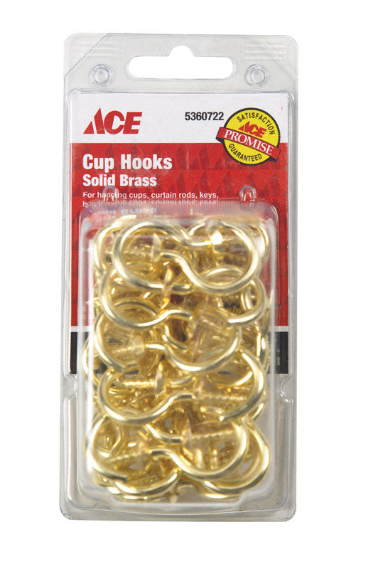 CUP HOOK BRS .146X1-1/8P