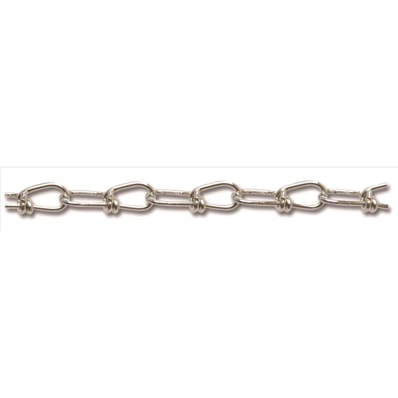 Campbell No. 1 M Double Loop Carbon Steel Chain 0.11 in. D X 450 ft. L