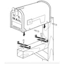 Gibraltar Mailboxes Silver Steel Mounting Hardware .074 Ga. 7.875 in. L