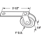 Prime-Line 1 in. D X 0.25 in. L Plastic/Steel Spring Tension Roller Assembly 2 pk