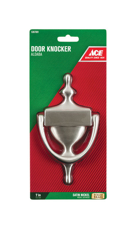 DOOR KNOCKER 7"STN NKL